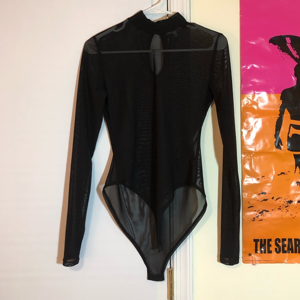 Sheer Black Bodysuit